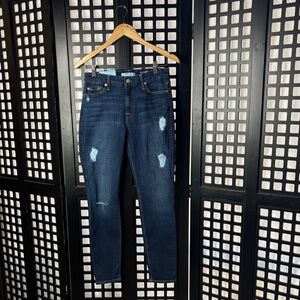 💙7 For All Mankind Blair The Ankle Jeans Women's 28 NWT Dark Wash Distressed💙
